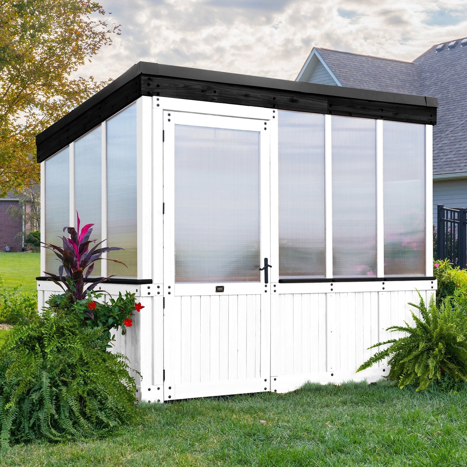 9x6 Willow Greenhouse -  Pre-Stained & Sealed White
