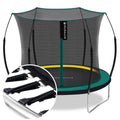 SkyBound 6ft outdoor Trampoline without springs, toddler springless trampoline with net for Kids and Adults, springless Trampoline with Enclosure for Backyard Indoor and Outdoor