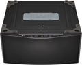 LG – SideKick 1.0 Cu. Ft. High-Efficiency Smart Top Load Pedestal Washer with 3-Motion Technology – Black steel