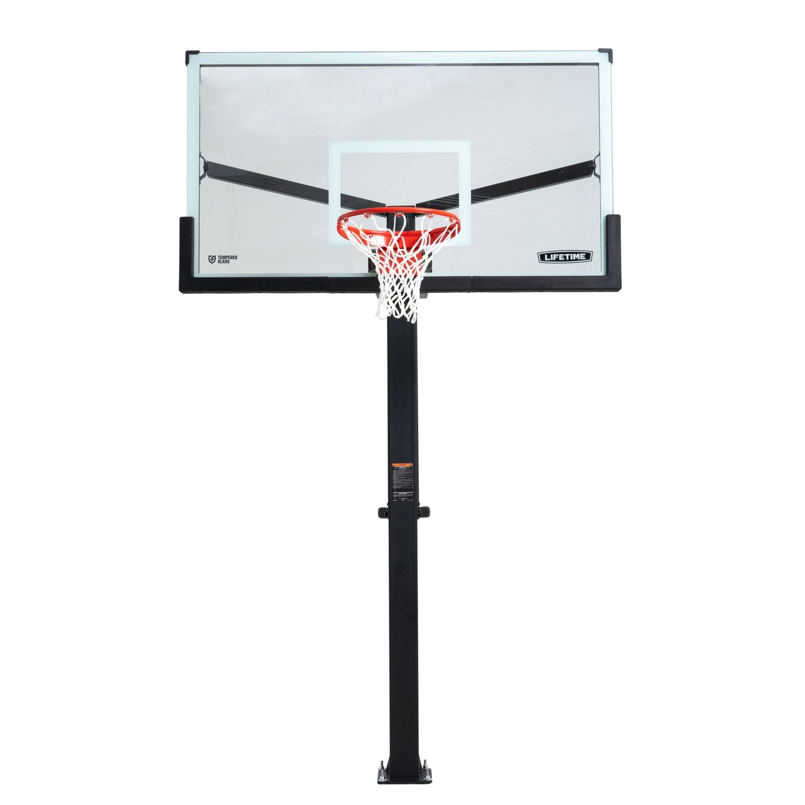 Lifetime Mammoth Bolt Down Basketball Hoop (72-Inch Tempered Glass)