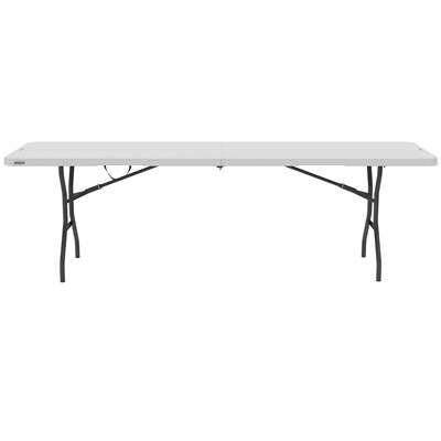 Lifetime 8-Foot Light Commercial Fold-in-Half Table