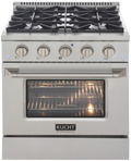 Kucht 30 Gas Range in Titanium