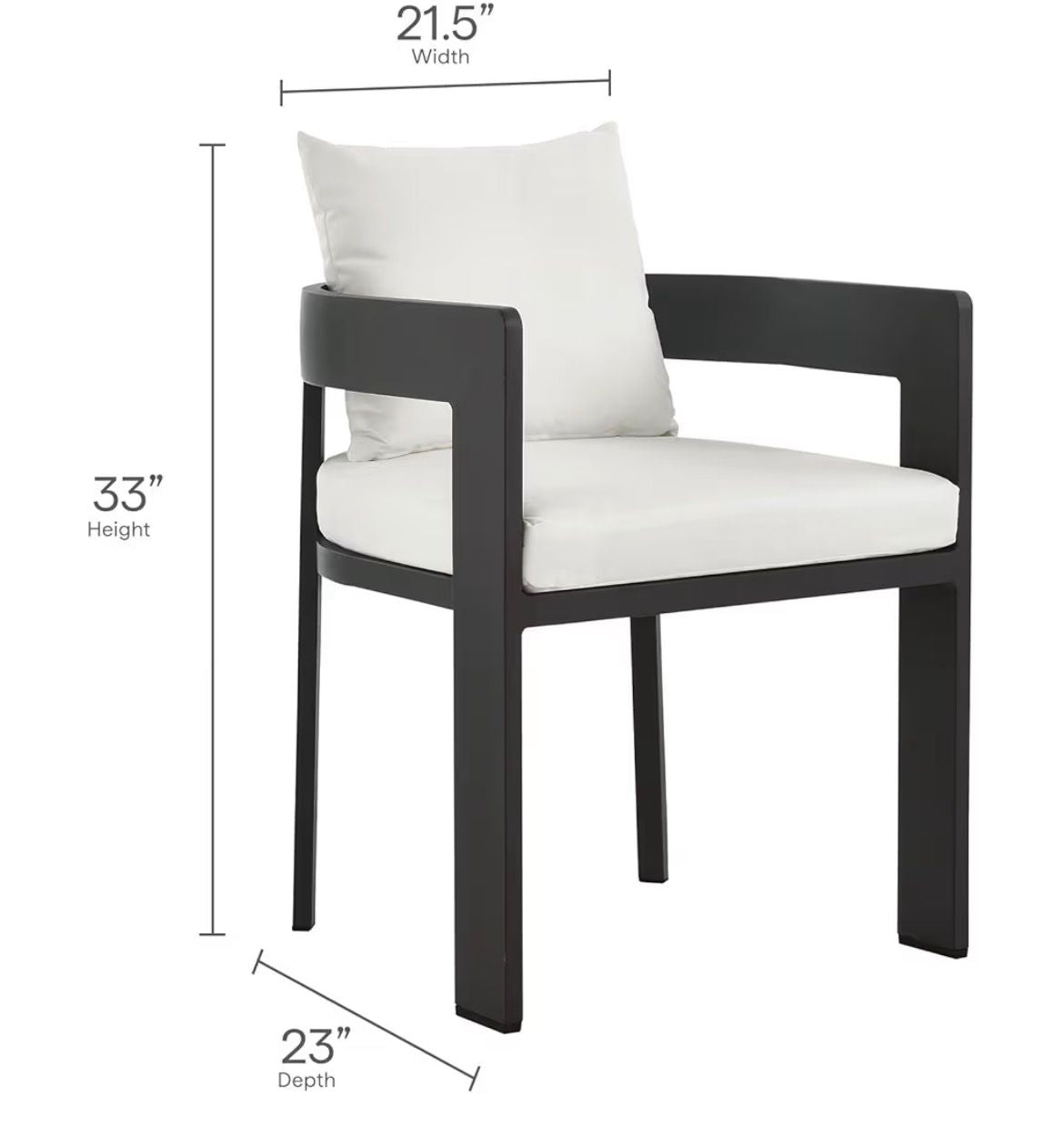 Modway Tahoe Aluminum 9-Piece Outdoor Patio Dining Set with Extendable Table and Cushioned Chairs, Gray White