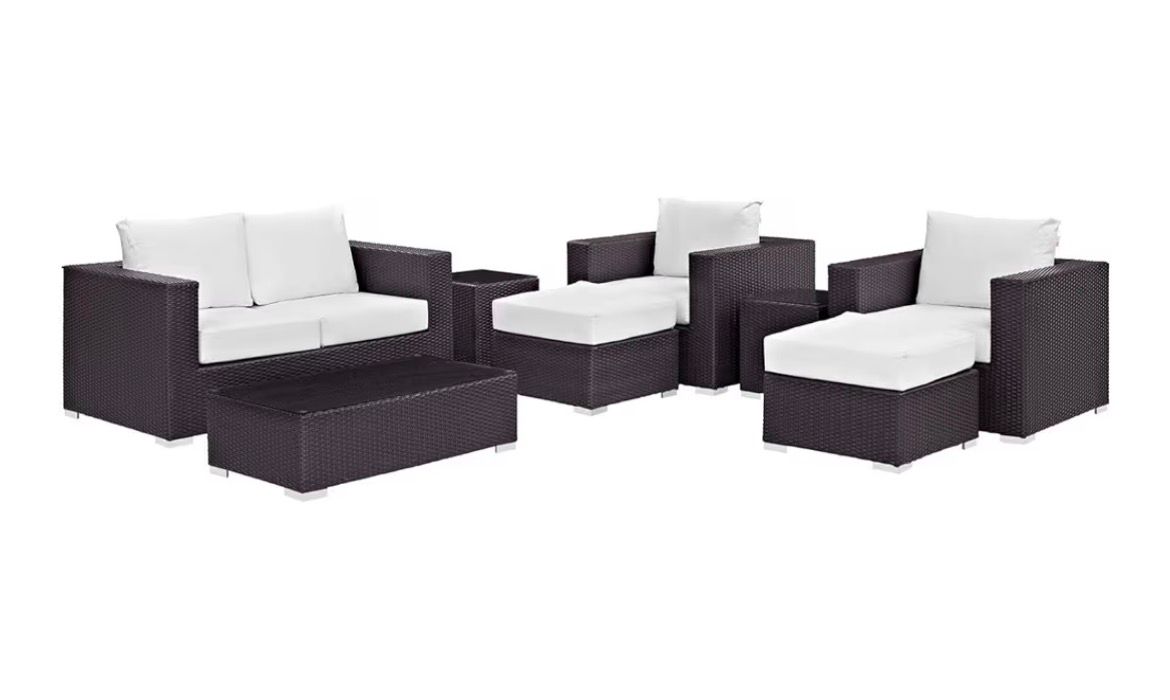 Modway Convene 8-Piece Outdoor Patio Furniture Set