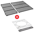 WEBER CRAFTED Porcelain-Enameled Cast-Iron Cooking Grates & Frame Kit - GENESIS 300 series