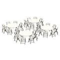 Lifetime 60-Inch Round Stacking Table (4) and Chair (32) Combo - Commercial