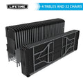 Lifetime 8-Foot Stacking Table (4) and Chairs Combo (32) - Commercial