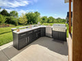 Emory Corner Outdoor Kitchen Island and Bar – Right