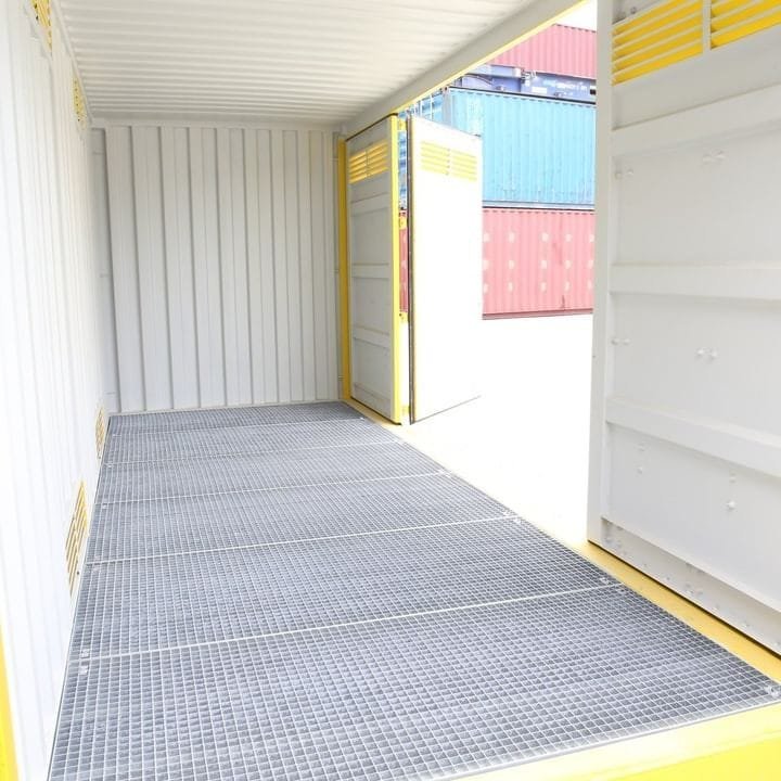 20FT new yellow container with open doors